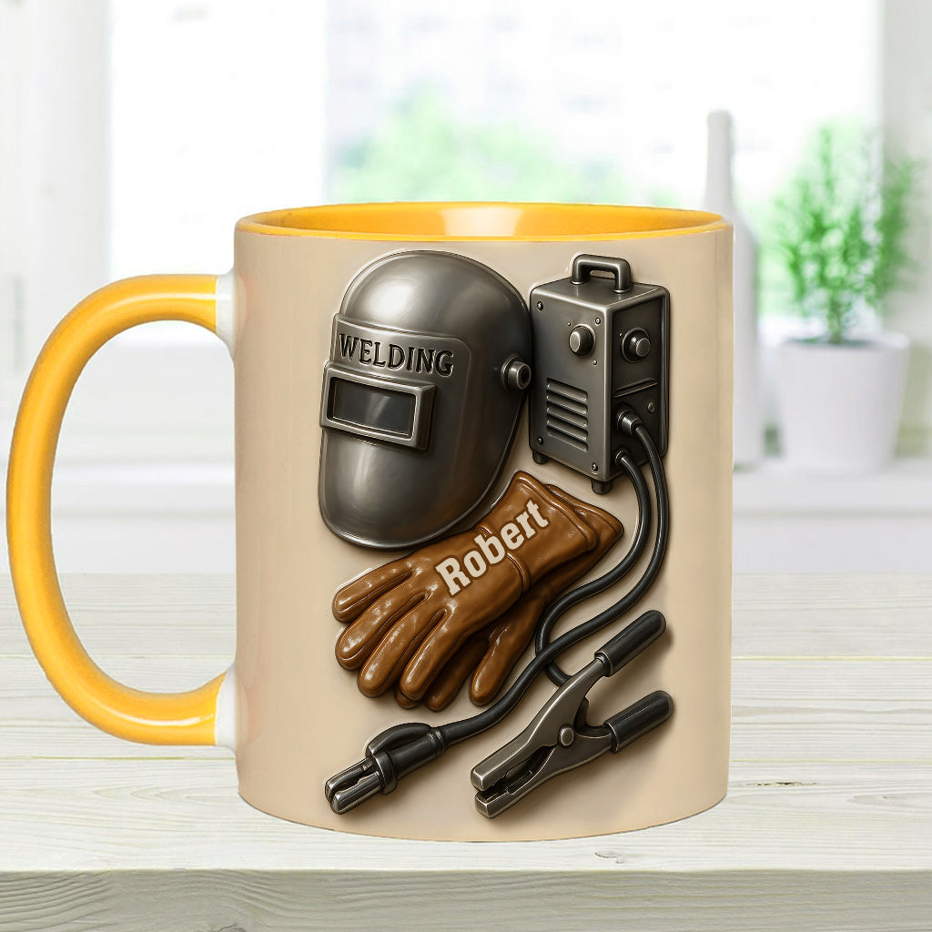 Welder Tools - Personalized Welder Accent Mug