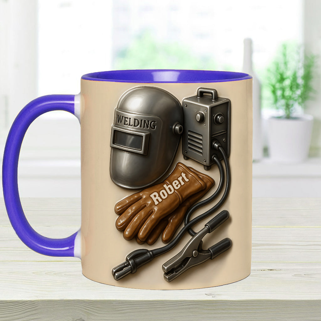 Welder Tools - Personalized Welder Accent Mug