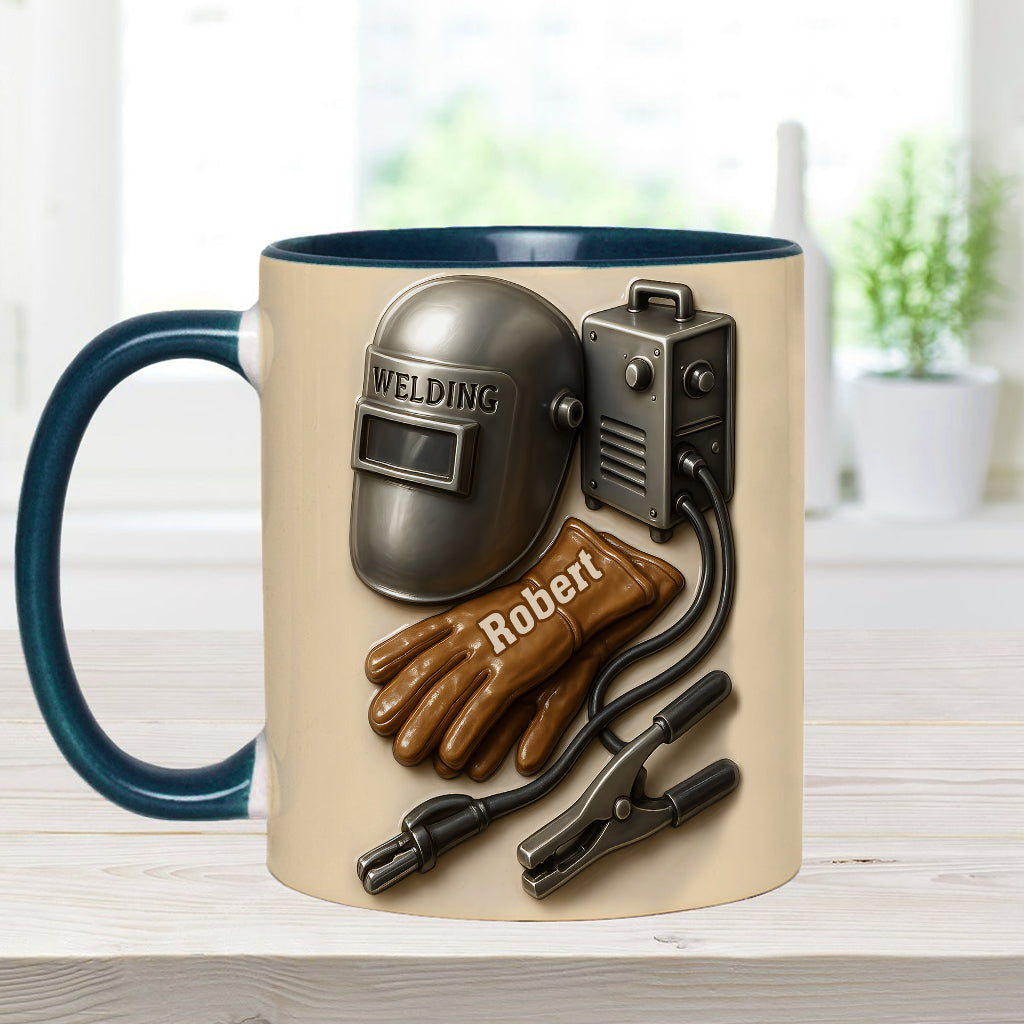 Welder Tools - Personalized Welder Accent Mug