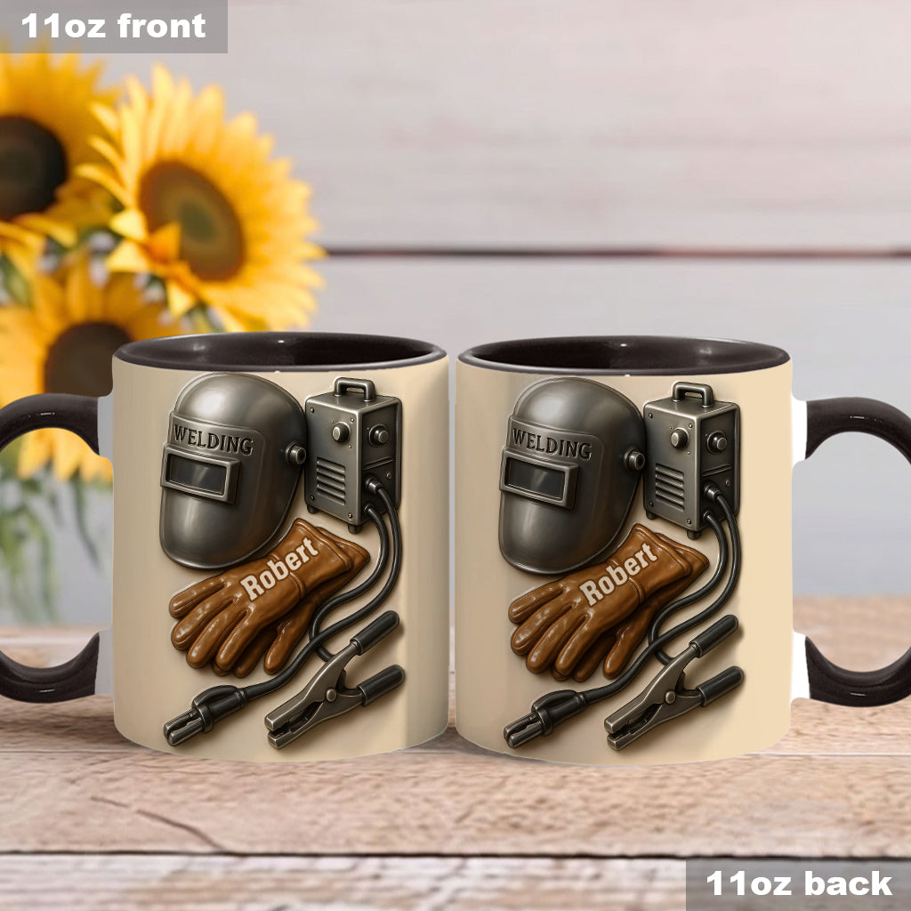 Welder Tools - Personalized Welder Accent Mug