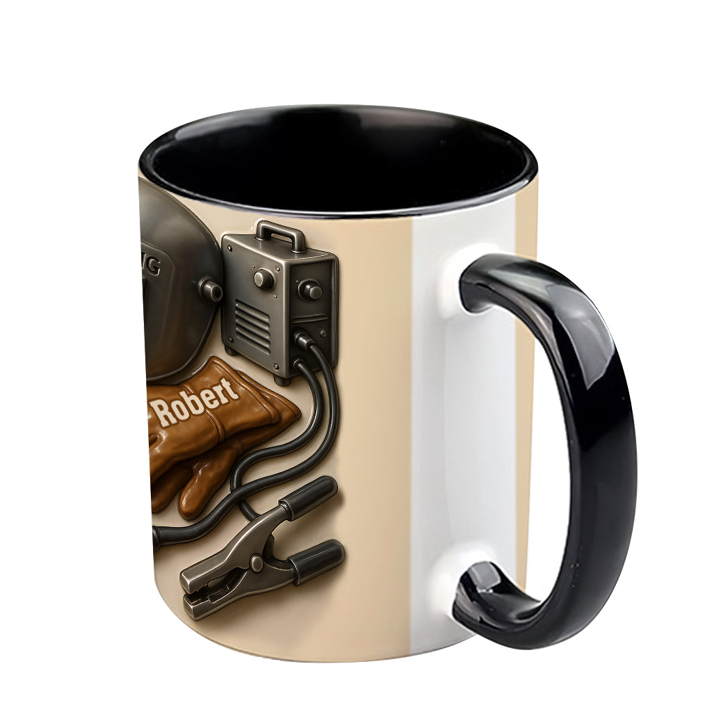 Welder Tools - Personalized Welder Accent Mug