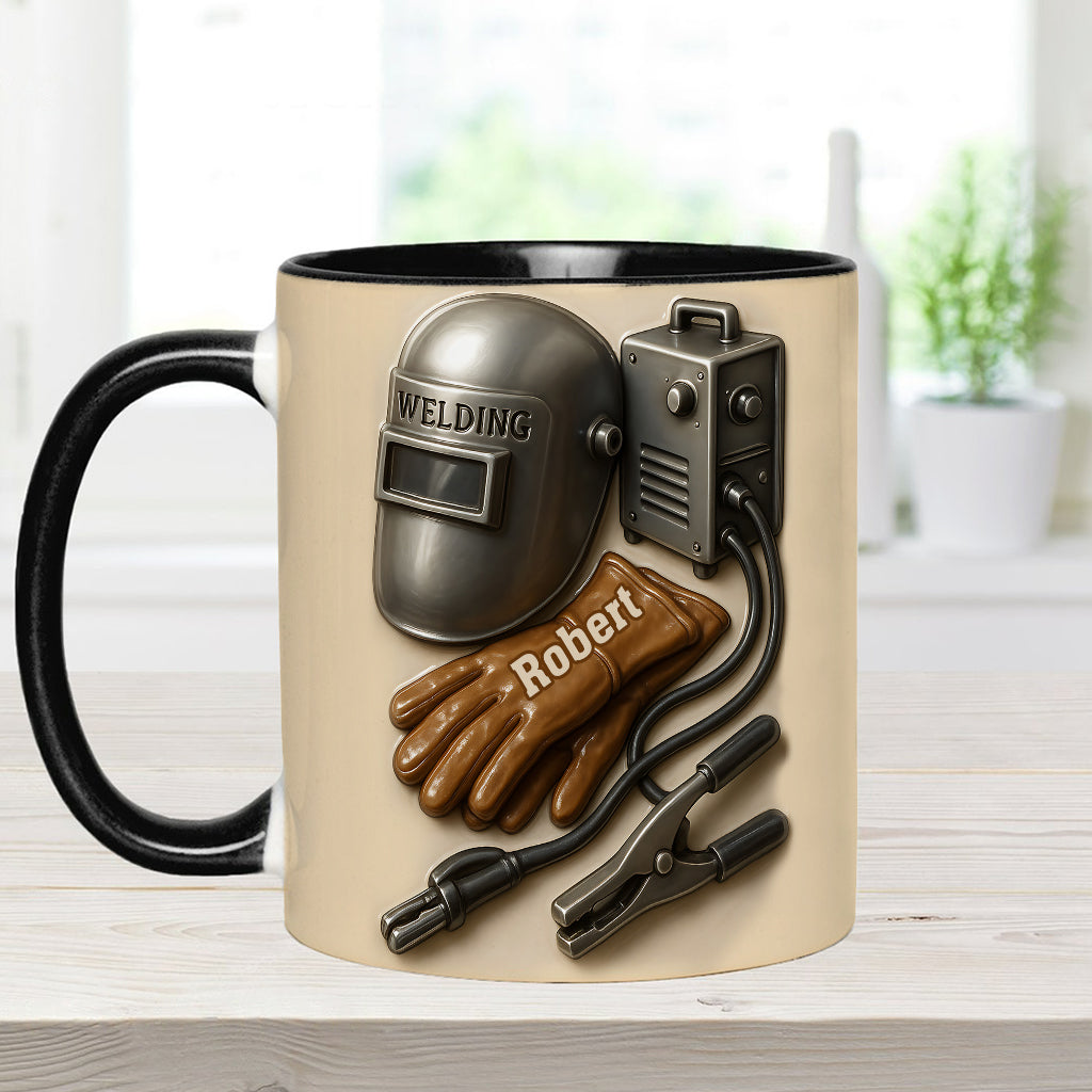 Welder Tools - Personalized Welder Accent Mug