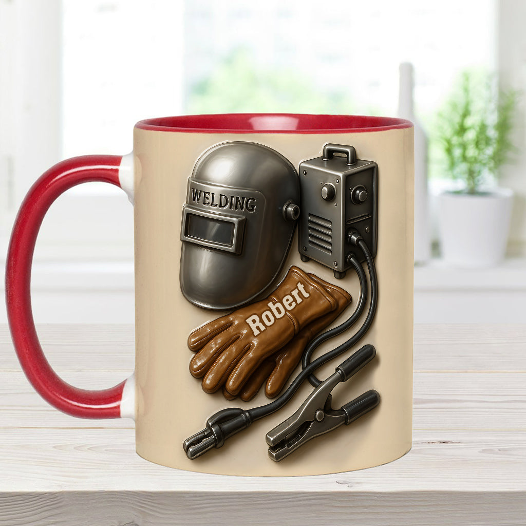 Welder Tools - Personalized Welder Accent Mug
