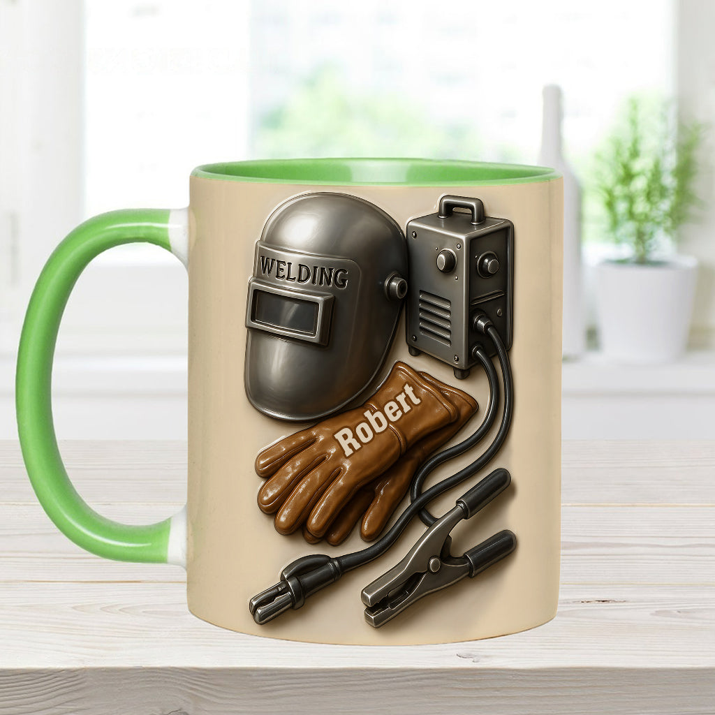 Welder Tools - Personalized Welder Accent Mug