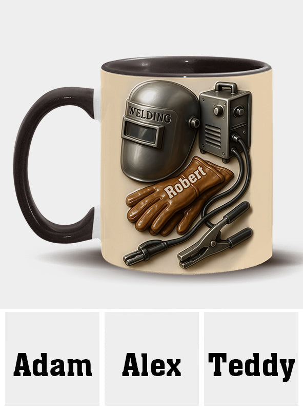Welder Tools - Personalized Welder Accent Mug