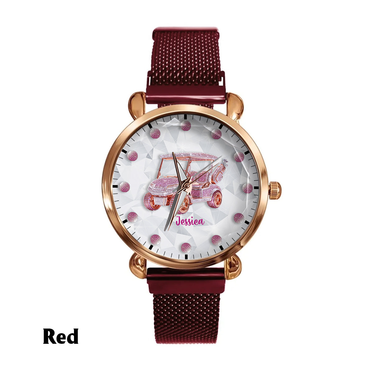 Goft Cart - Personalized Golf Women Hand Watch