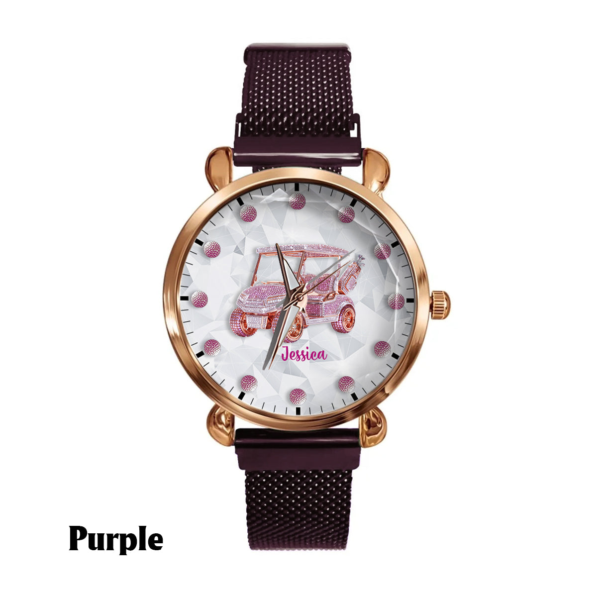 Goft Cart - Personalized Golf Women Hand Watch
