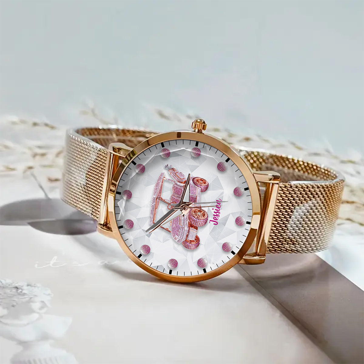 Goft Cart - Personalized Golf Women Hand Watch