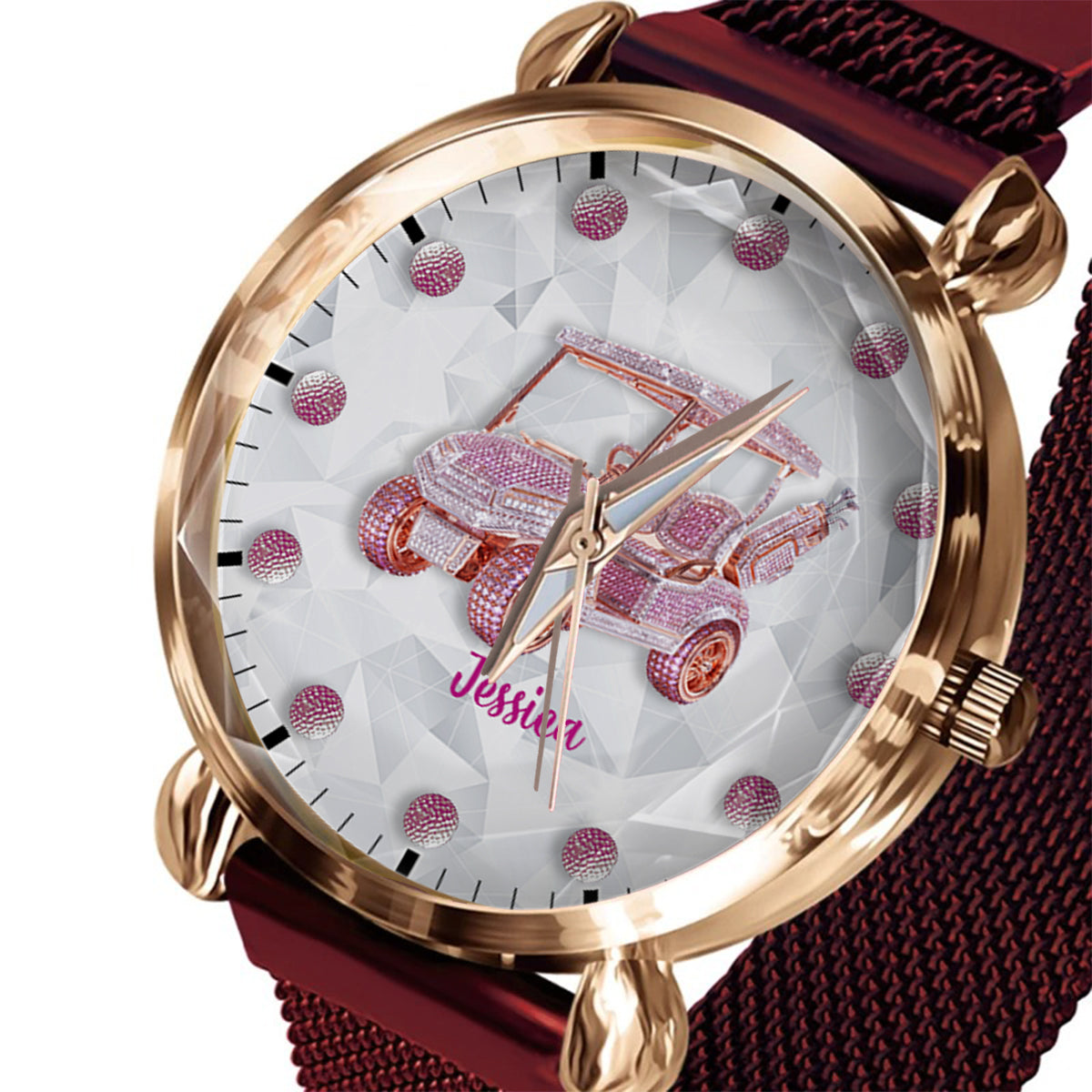 Goft Cart - Personalized Golf Women Hand Watch