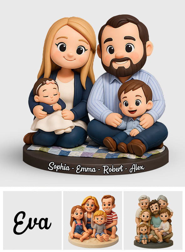 Home Sweet Home - Plaque acrylique personnalisée pour la famille