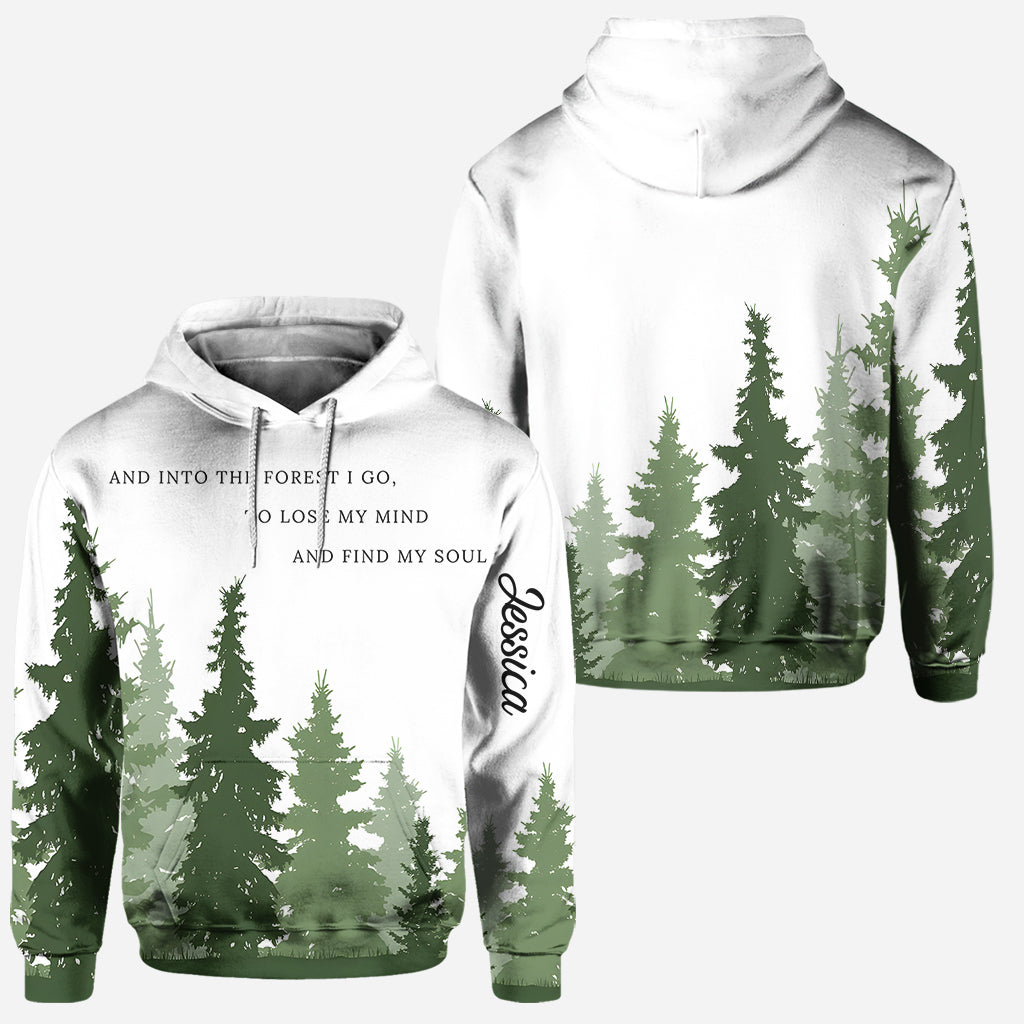 And Into The Forest I Go - Personalized Camping Hoodie and Leggings