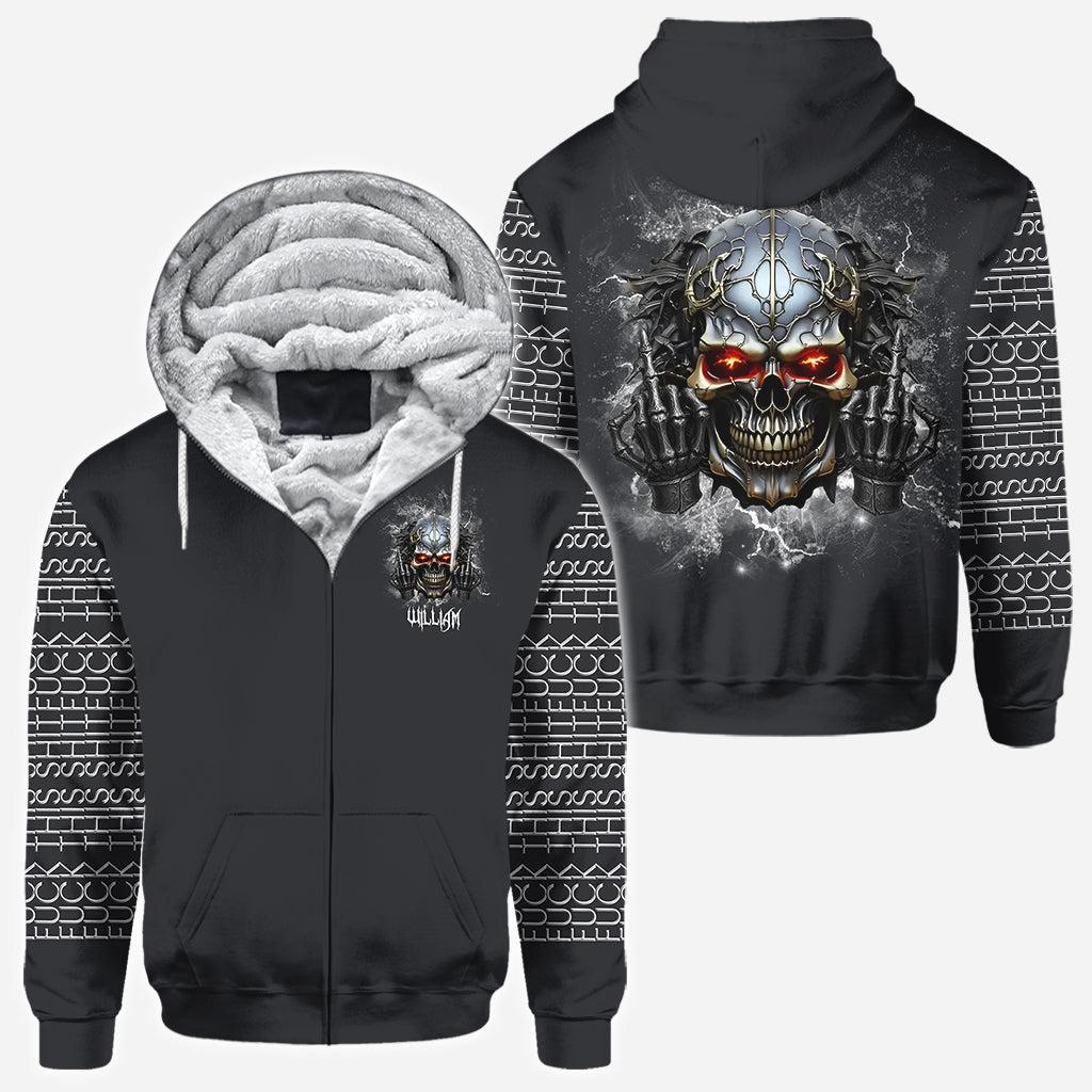 F*ck This Sh*t - Personalized Skull All Over Shirt