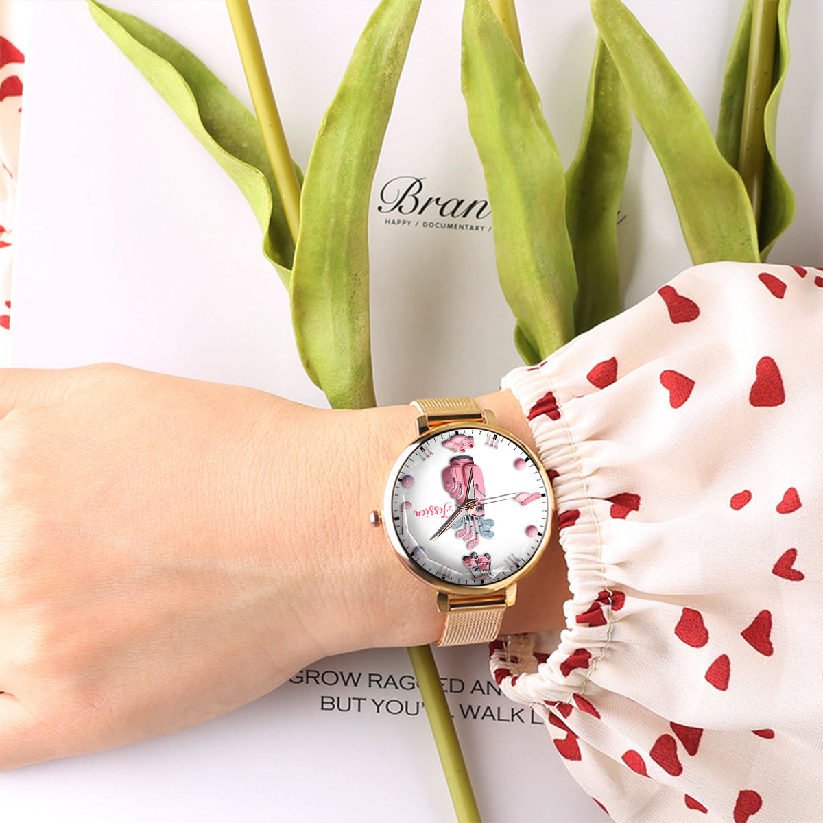 Love Golf - Personalized Golf Women Hand Watch