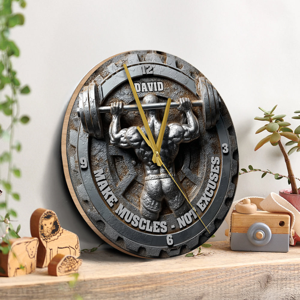 No Lift No Gift - Personalized Fitness Wall Clock