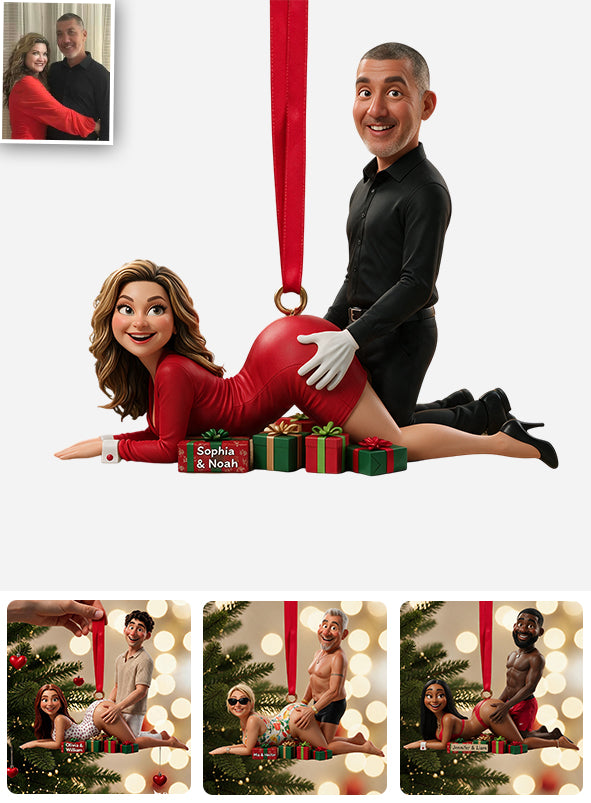 Freches Paar Weihnachten - Personalisierte Würzige Paar Premium 3D Ornament