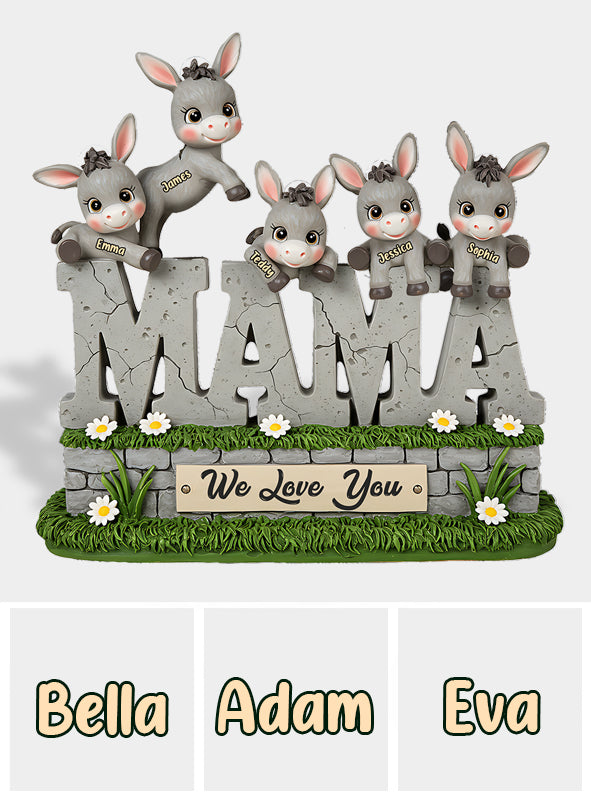 We Love You - Personalized Mother Custom Shaped Acrylic Plaque