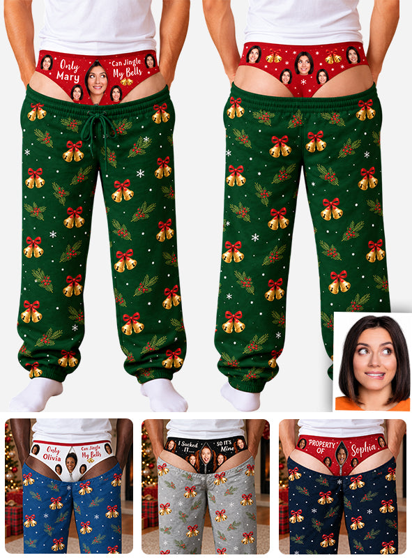 Funny Christmas For Men - Personalized Spicy Couple Unisex Sweatpants