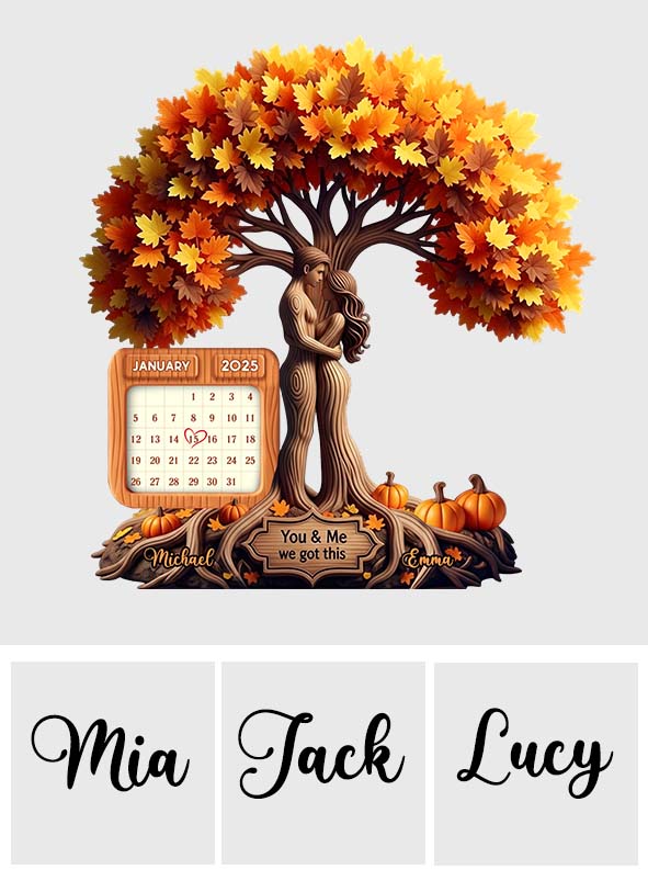 You & Me We Got This - Personalized Couple Custom Shaped Acrylic Plaque