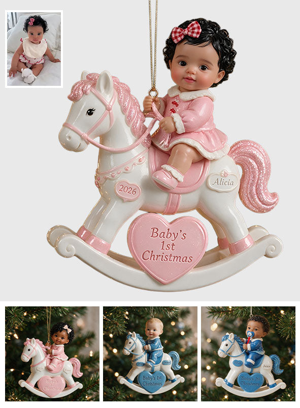 Baby's First Christmas - Personalized Newborn Premium 3D Ornament