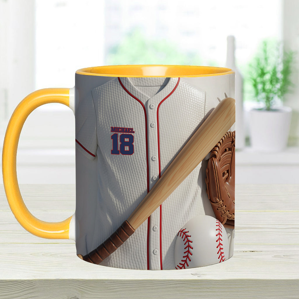 Baseball Is More Than A Game - Personalized Baseball Accent Mug