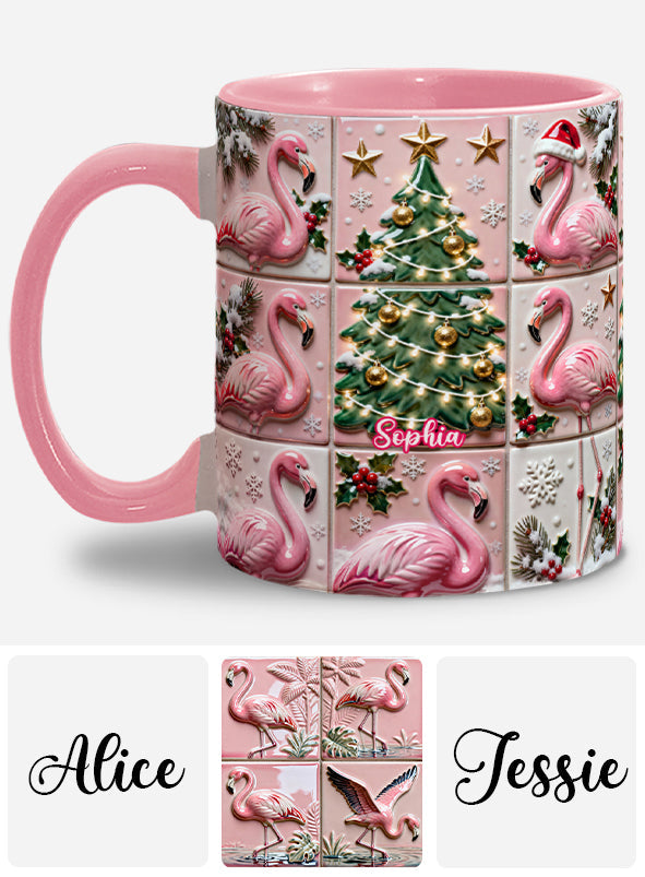 Flamingo-Liebe – Personalisierte Tasse mit Flamingo-Motiv