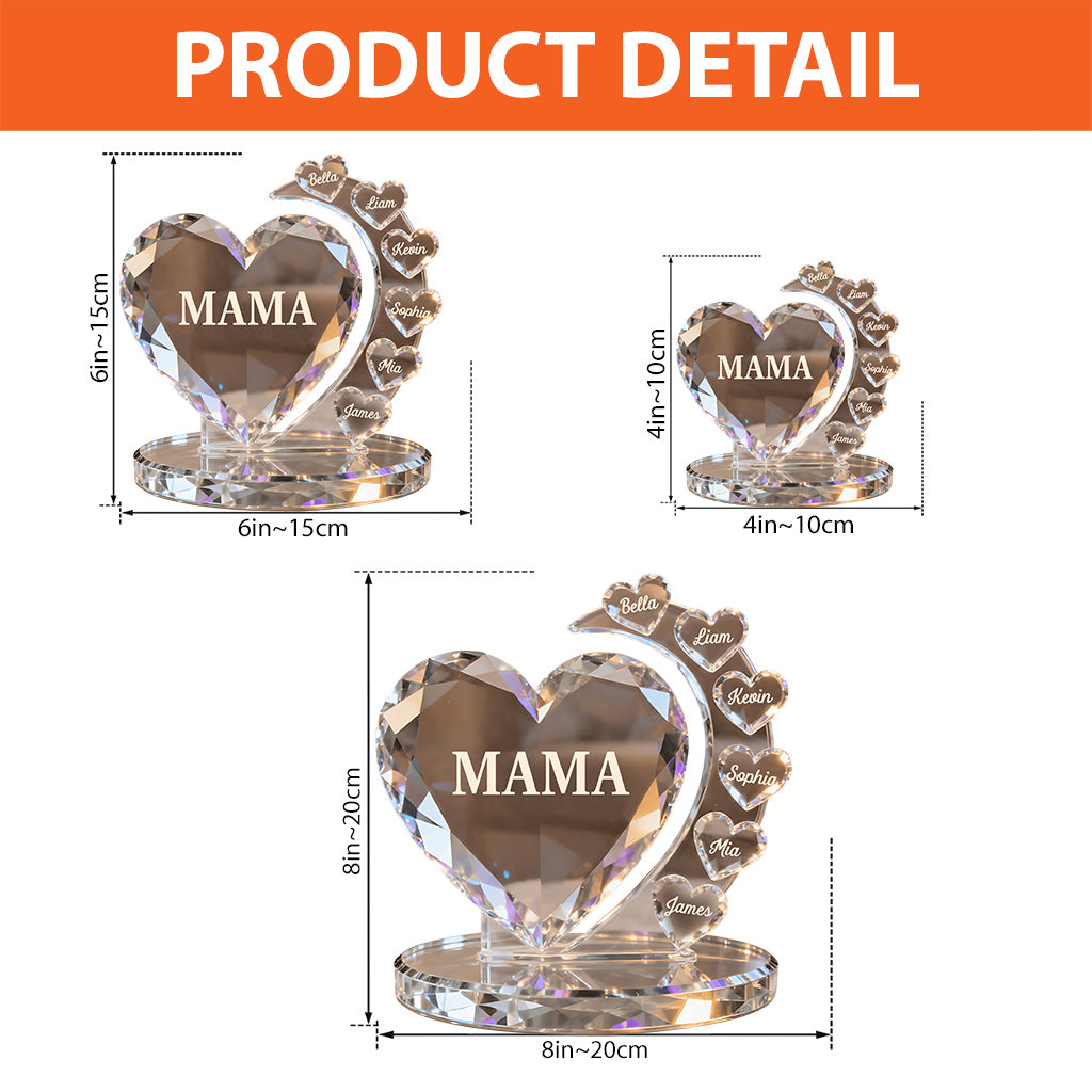Best Mom Ever - Personalized Mother Custom Shaped Acrylic Plaque