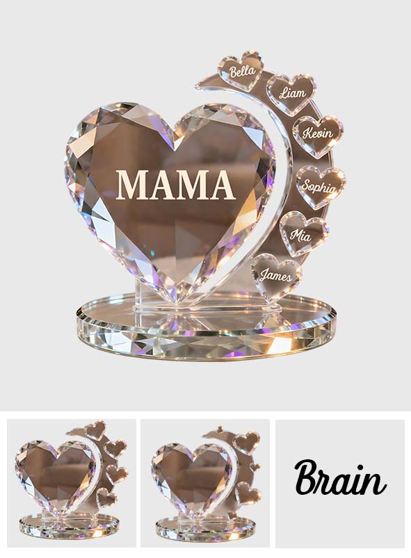 Best Mom Ever - Personalized Mother Custom Shaped Acrylic Plaque