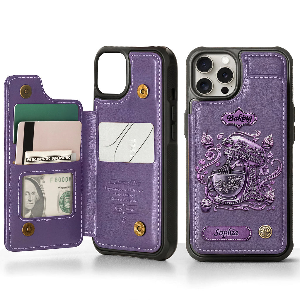 Love Baking - Personalized Baking Wallet Phone Case