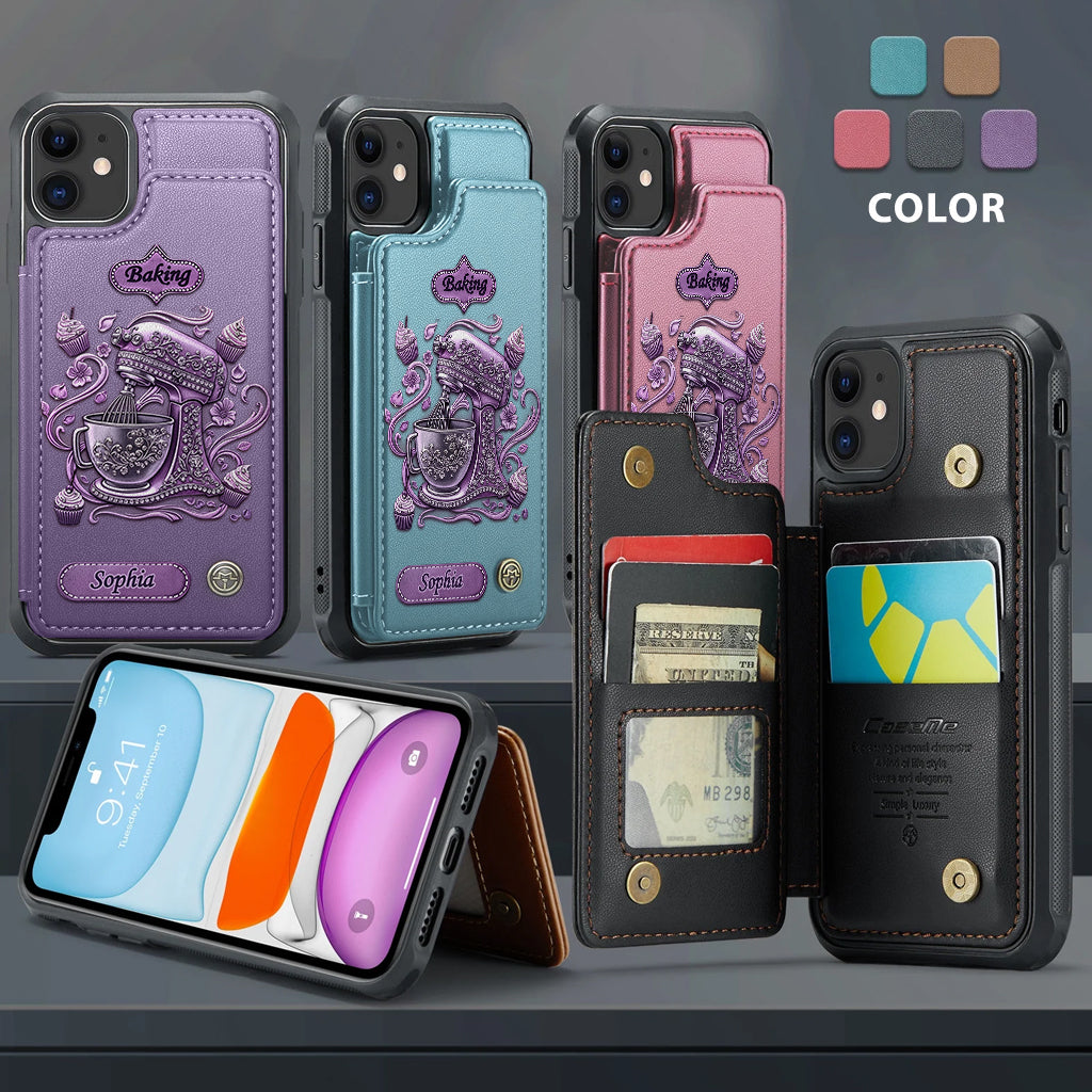 Love Baking - Personalized Baking Wallet Phone Case