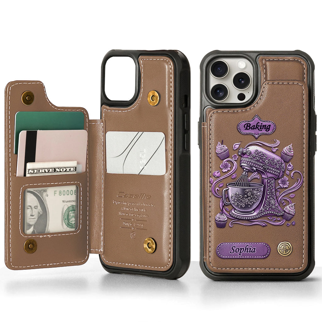 Love Baking - Personalized Baking Wallet Phone Case