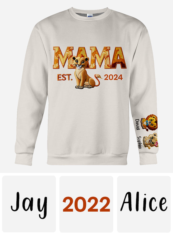Mama Lion - Personalized Mother All Over Shirt