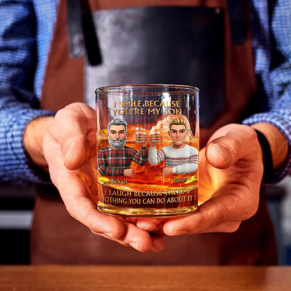 Gift For Son/ Father/ Daughter... - Personalized Father Whiskey Glass