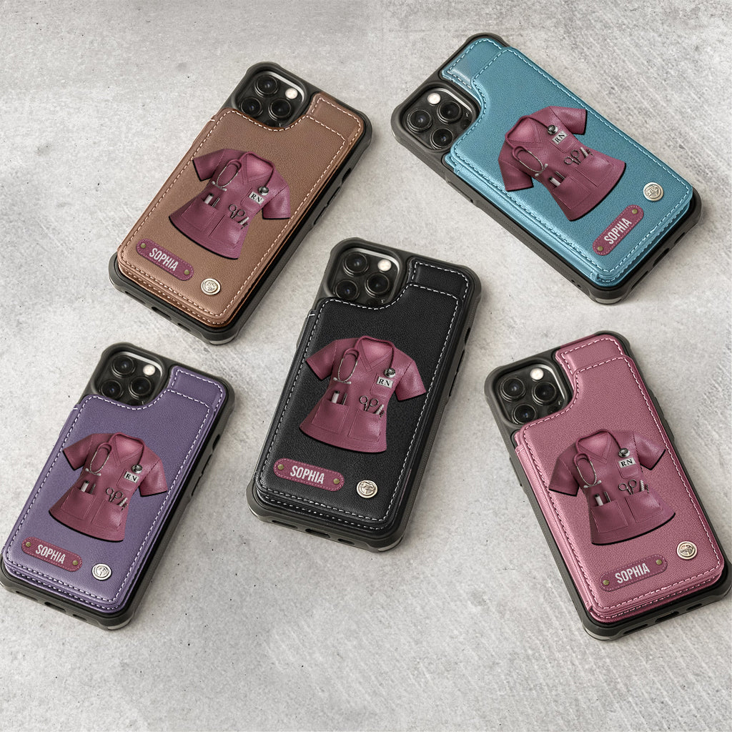 Proud Nurse - Personalized Nurse Wallet Phone Case