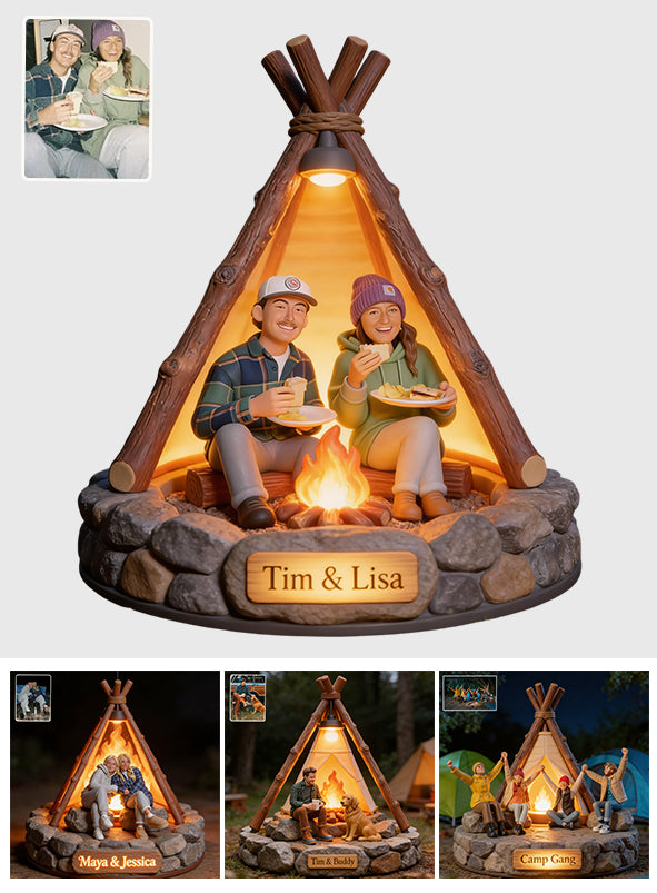 Campinglampe - Personalisierte Solar-Acryl-Leuchte