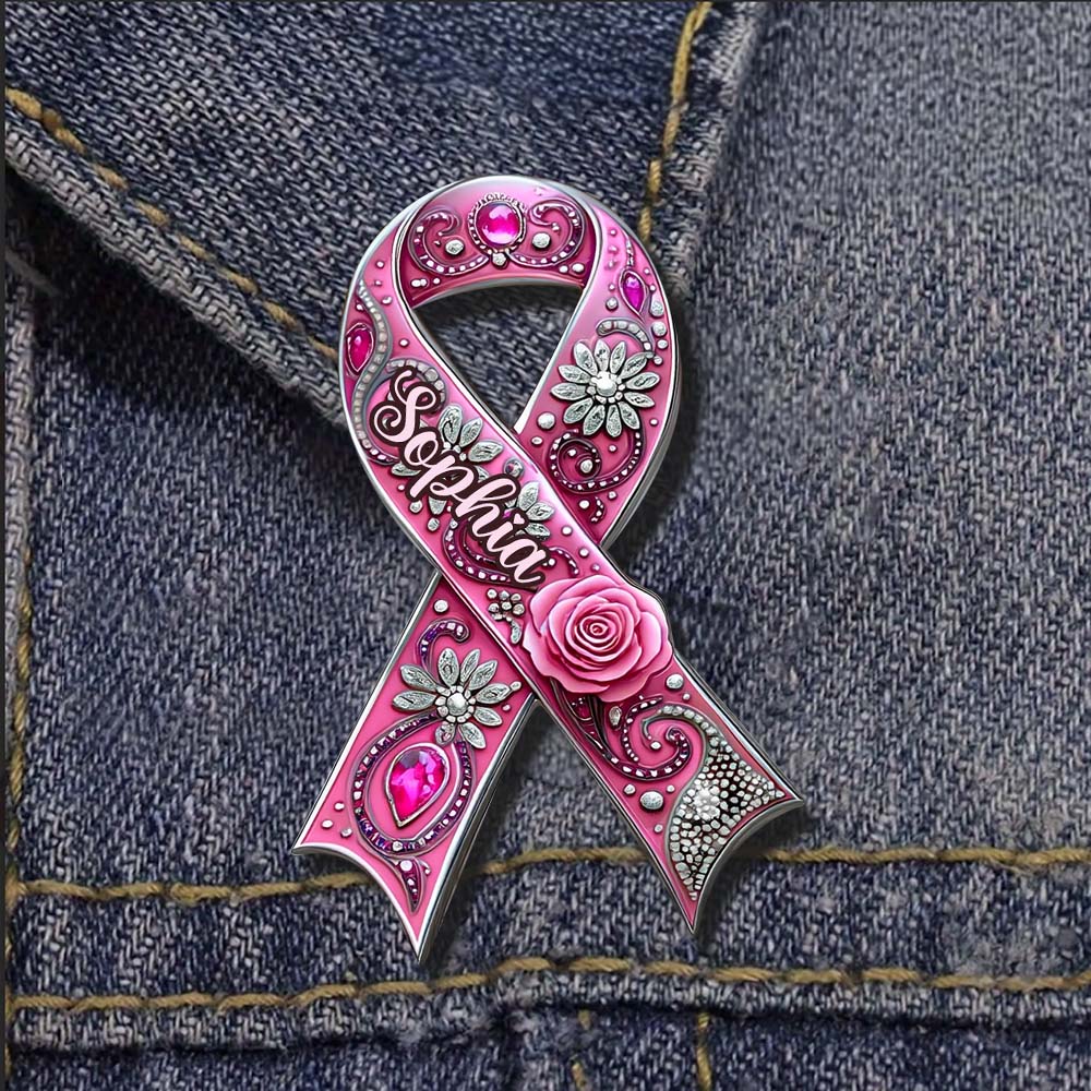 Breast Cancer Awareness - Personalized Breast Cancer Awareness Pin