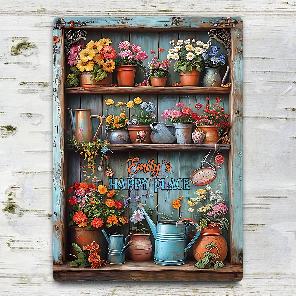 Gardening Is My Therapy - Personalized Gardening Rectangle Metal Sign