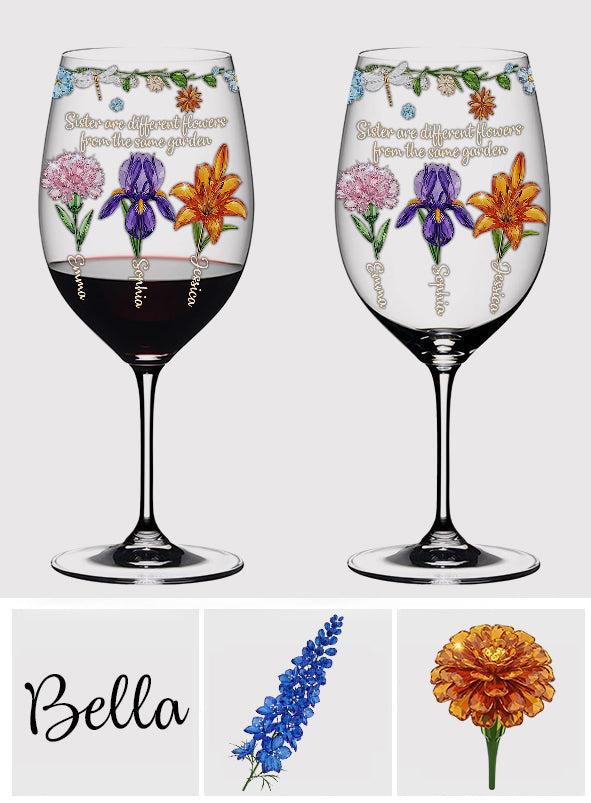 Joyeux Noël - Verre à vin personnalisé pour meilleure amie avec longue tige