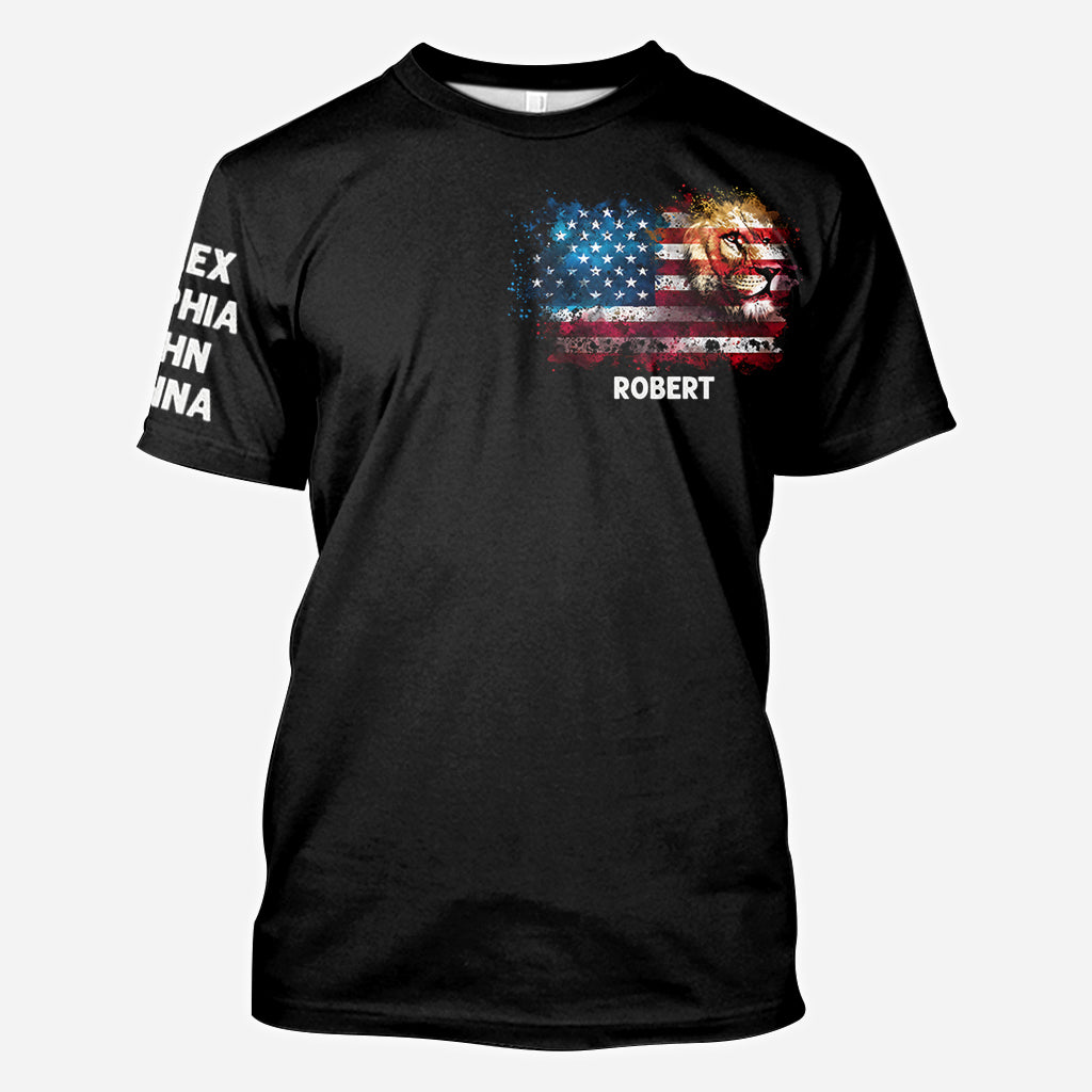 Man Of God - Personalized Father All Over Shirt