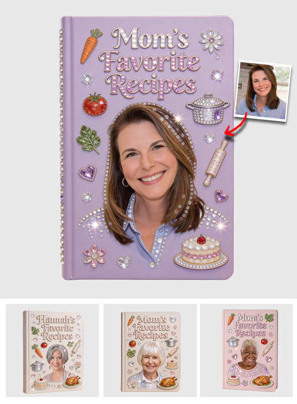 Geschenkidee für Mütter, Kochrezepte für Mütter - Personalisierbares Lederjournal für Mütter