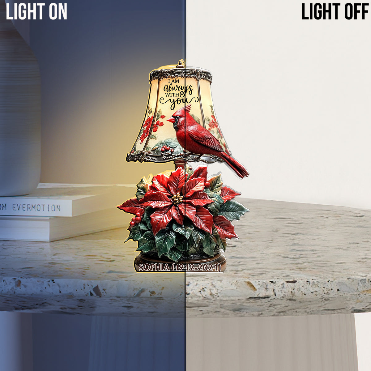 I'am Always With You - Personalized Memorial Acrylic LED Night Light