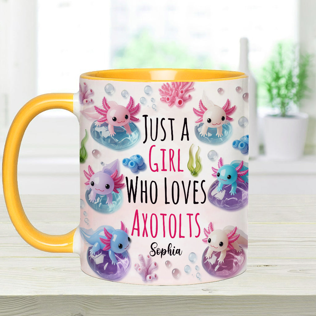 In My Axotolt Era - Personalized Axolotl Accent Mug