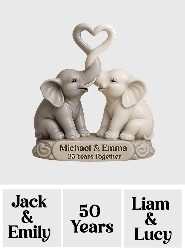 Entwined Trunks Eternal Love - Personalized Couple Custom Shaped Acrylic Plaque