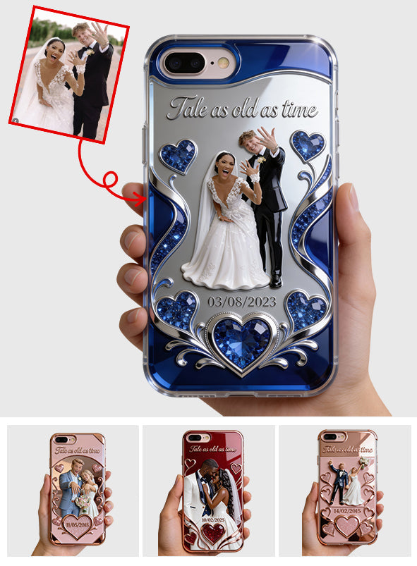 Coque de téléphone personnalisée pour couple - Anniversaire - Impression intégrale