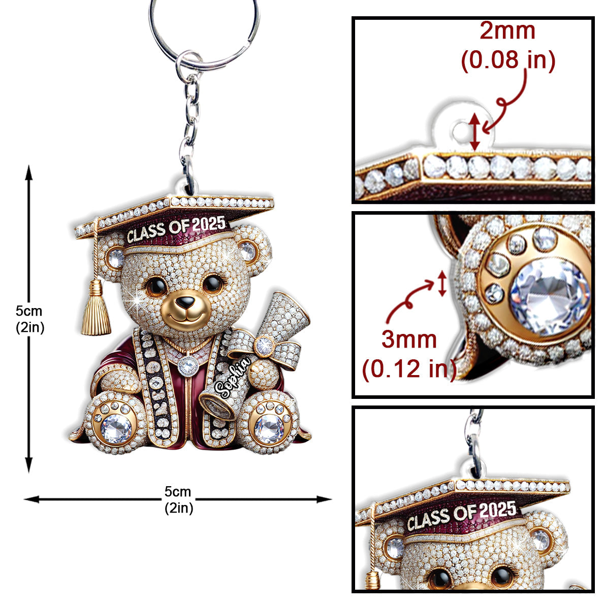 Graduation Gift - Personalized Graduation Keychain