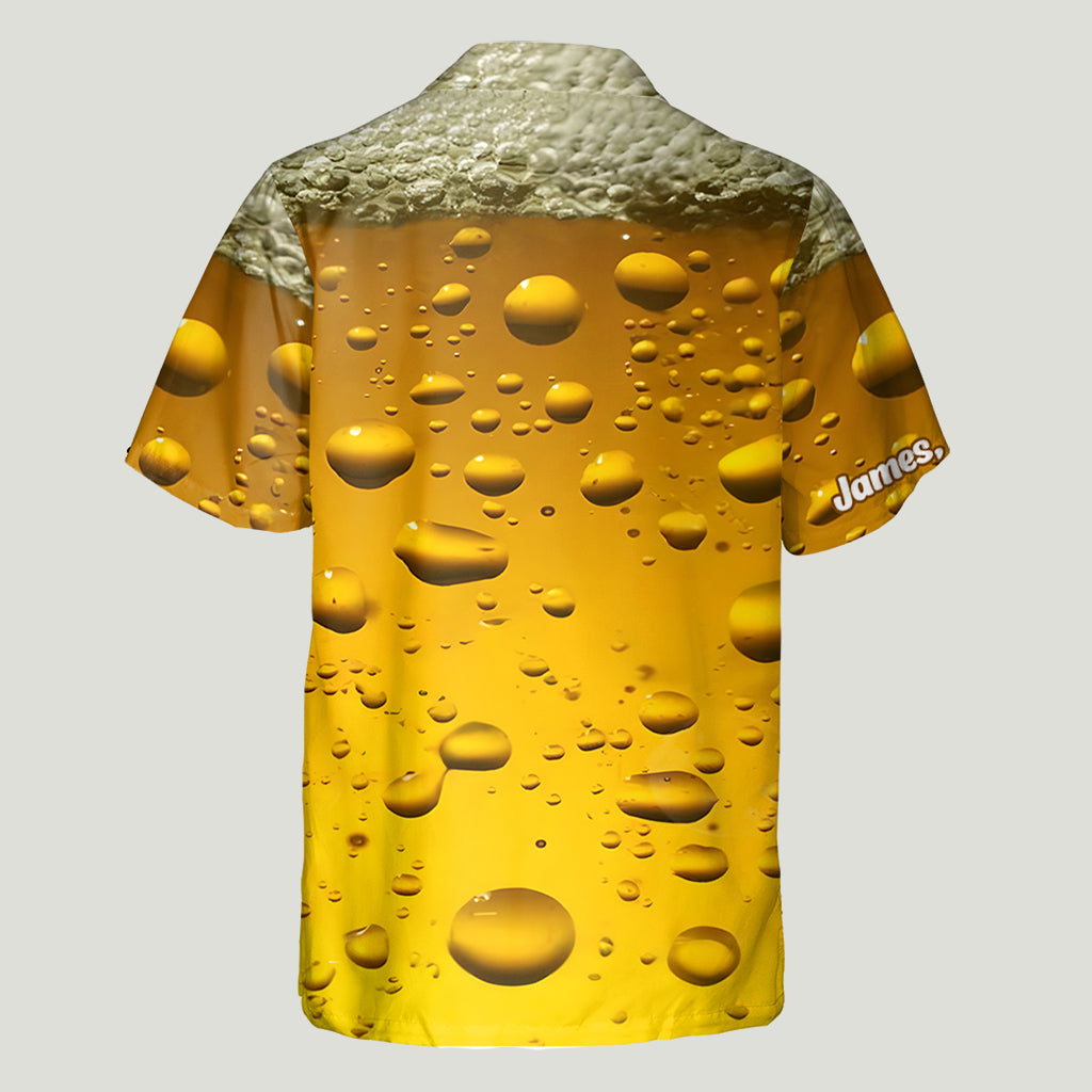 Surviving Fatherhood One Beer At The Time - Personalized Father Hawaiian Shirt