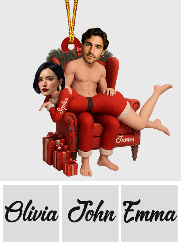 Funny Gift For Your Love - Personalized Couple Custom Shaped Ornament