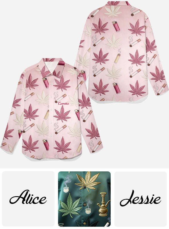 Green Magic Leaf – personalisiertes Weed-Hemd