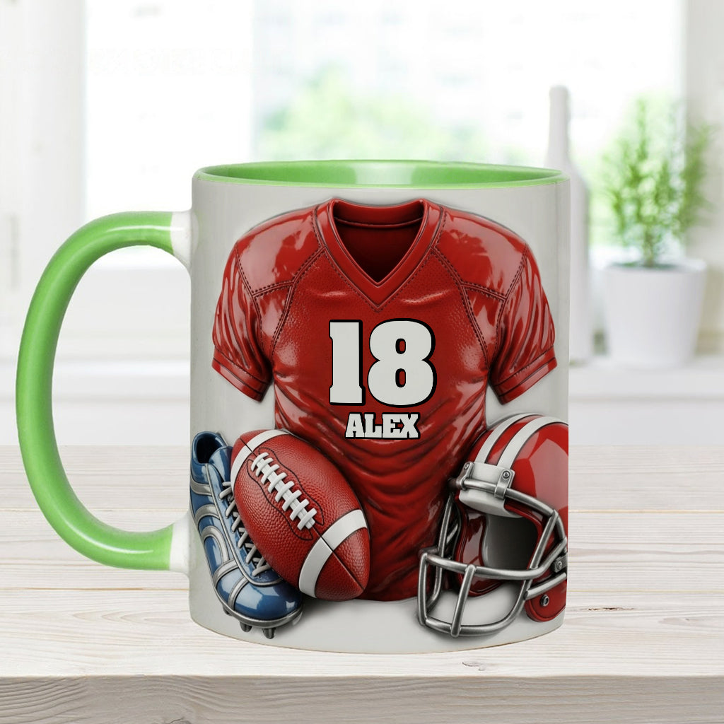 Football Is More Than A Game - Personalized Football Accent Mug