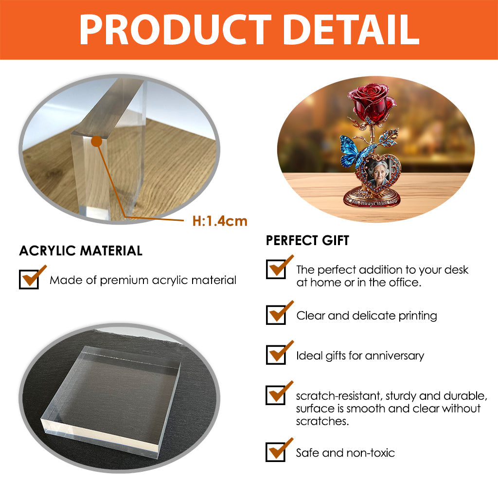 I Am Always With You - Personalized Memorial Custom Shaped Acrylic Plaque