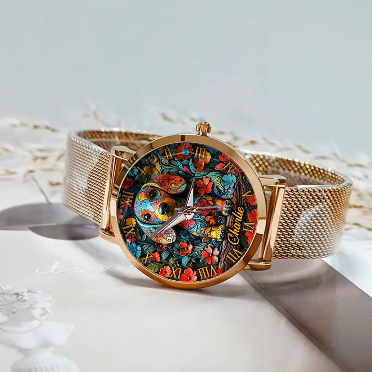 Dachshund Lovers - Personalized Dog Women Hand Watch